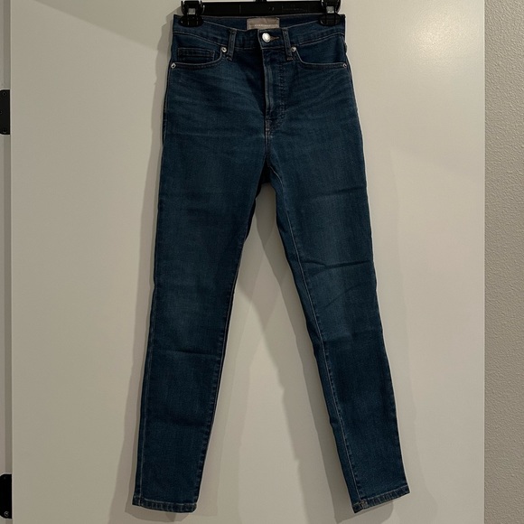 Everlane The Authentic Stretch High-Rise Skinny (Mid-Blue, 26.5” inseam) - Picture 2 of 8